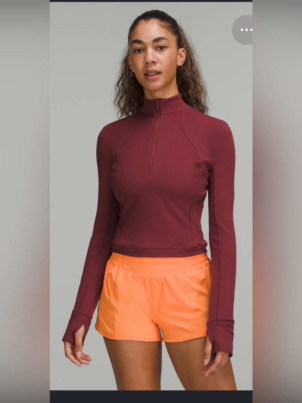 Lululemon Quarter-Zip Pullover in Mulled Wine